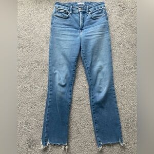 Good American Soft-tech Good Legs Straight Jeans